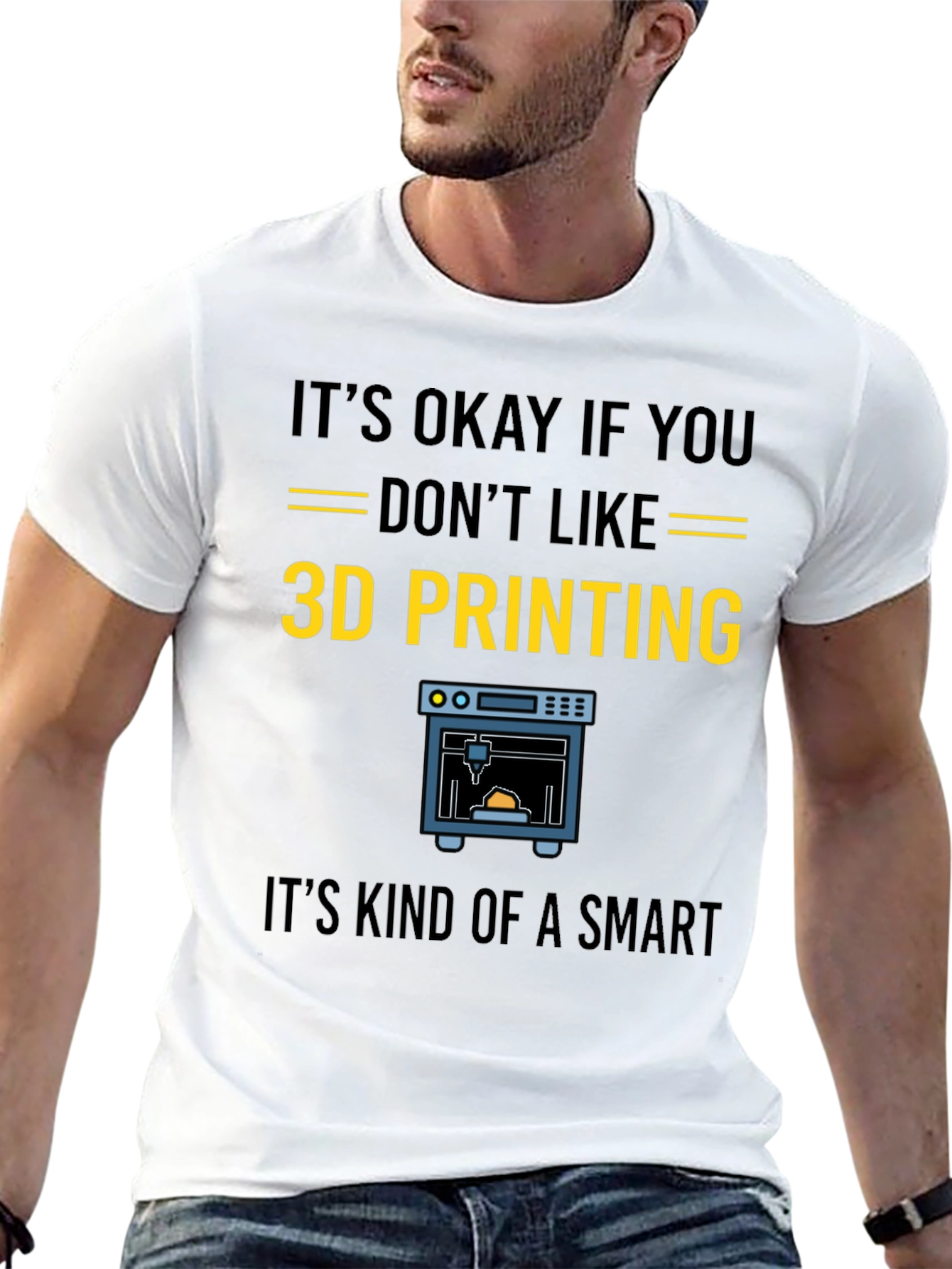 Funny 3D Printing T-Shirt for Tech Enthusiasts