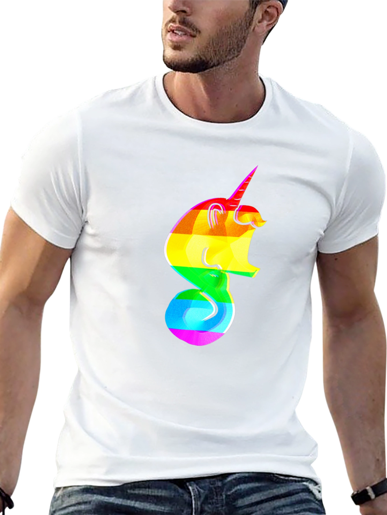 Rainbow Unicorn Graphic Tee - Pride