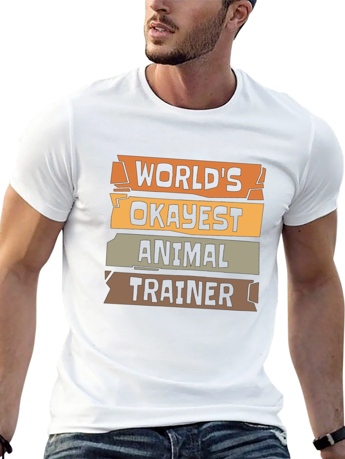Worlds Okayest Animal Trainer - Funny T-Shirt