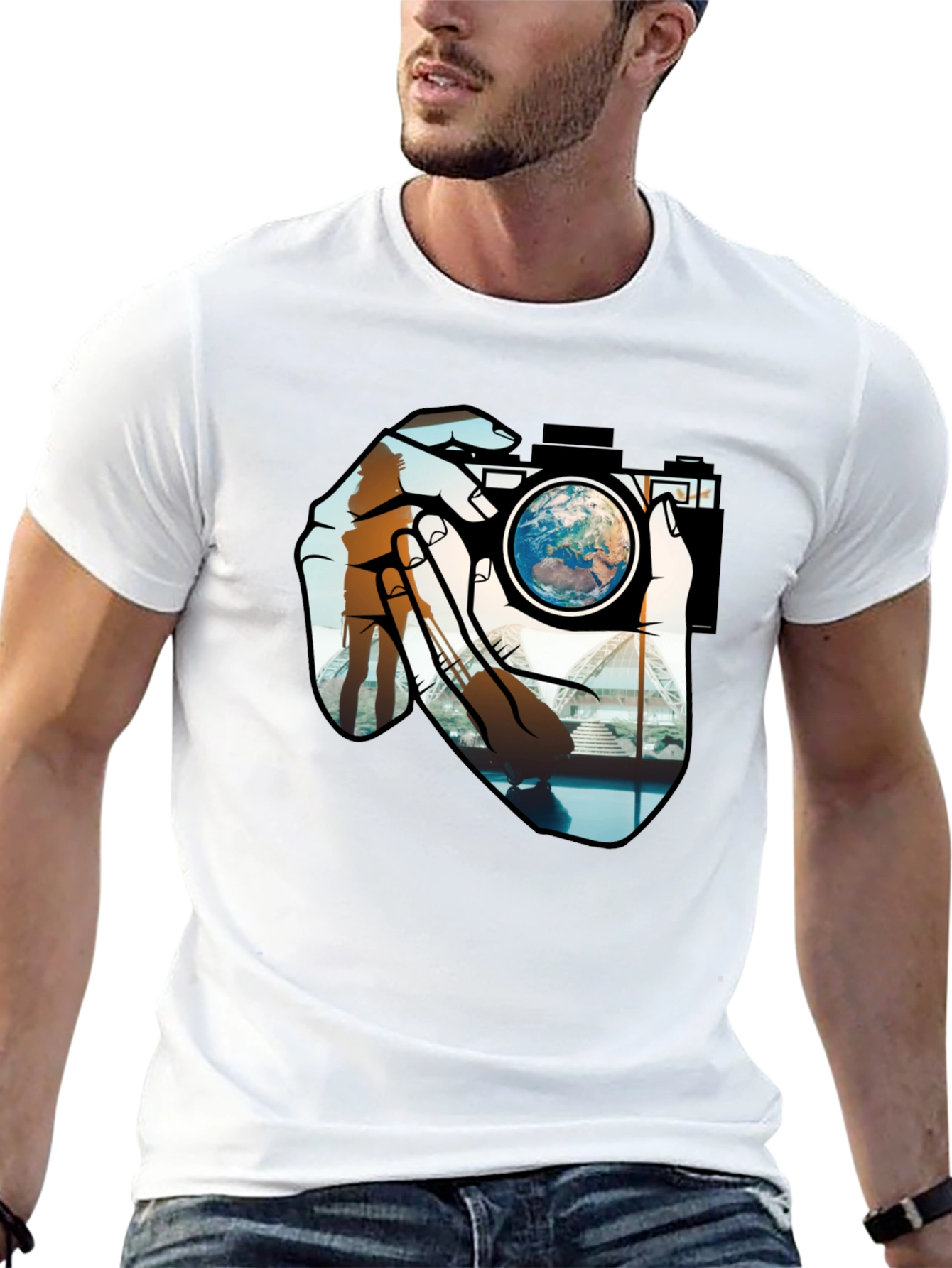 World View Camera T-Shirt