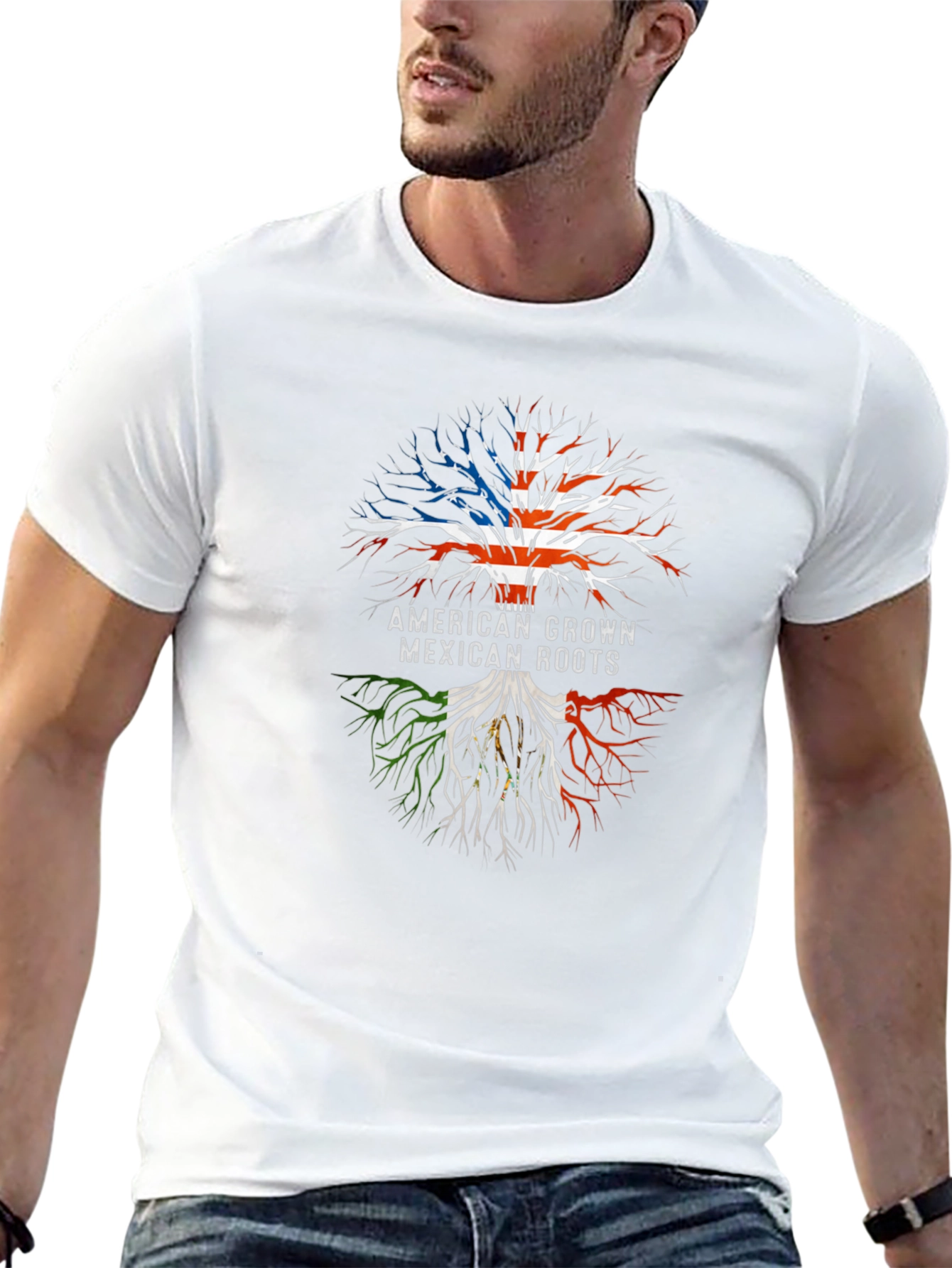 American Grown Mexican Roots T-Shirt