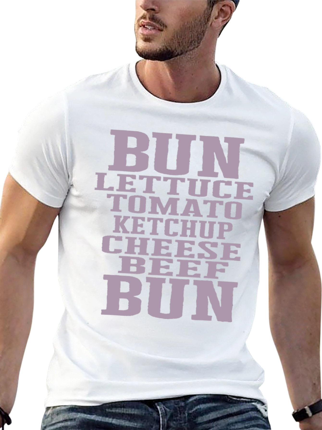Burger Ingredients T-Shirt - Foodie Fashion