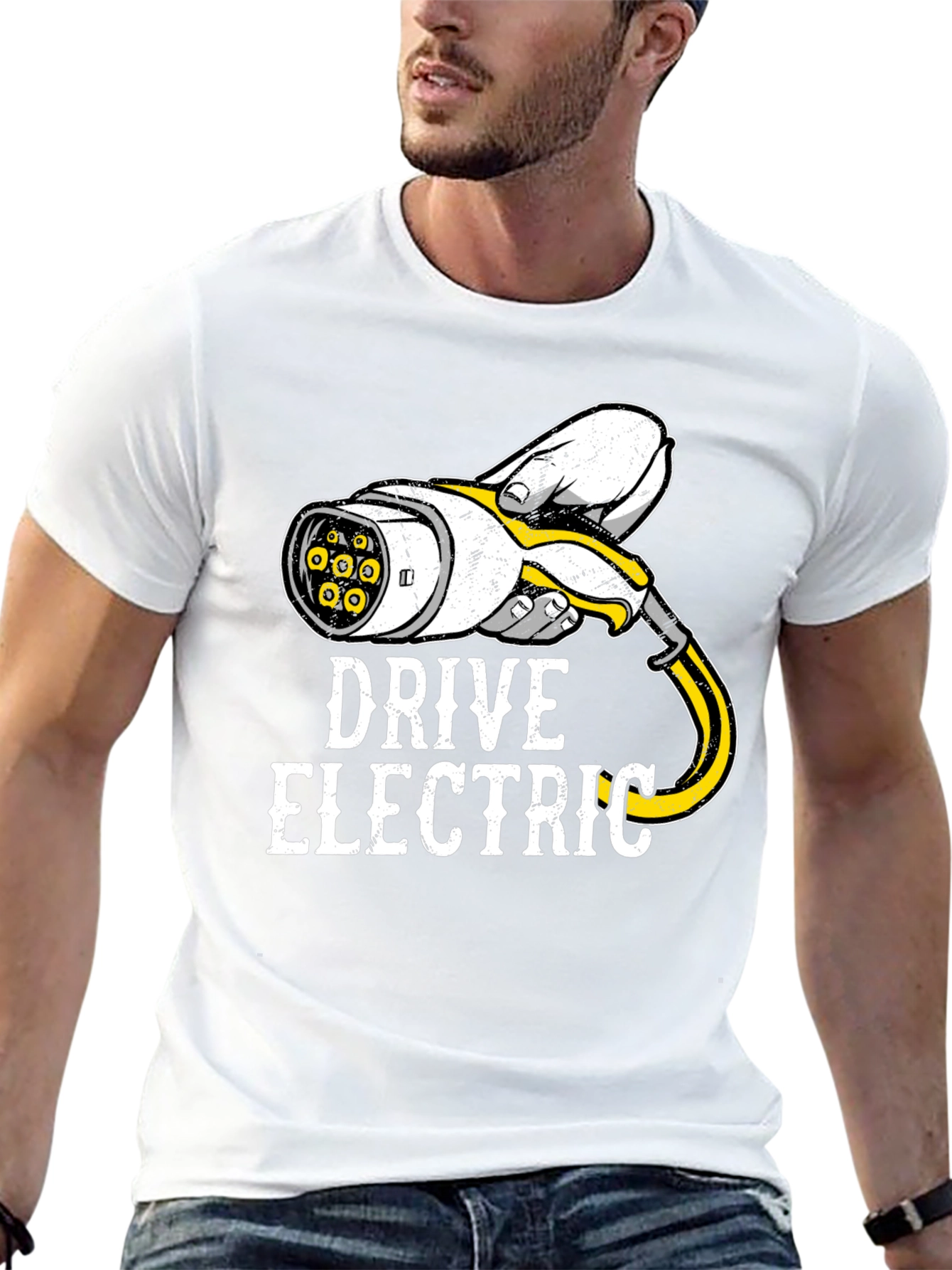 Drive Electric T-Shirt - EV Charger Graphic Tee