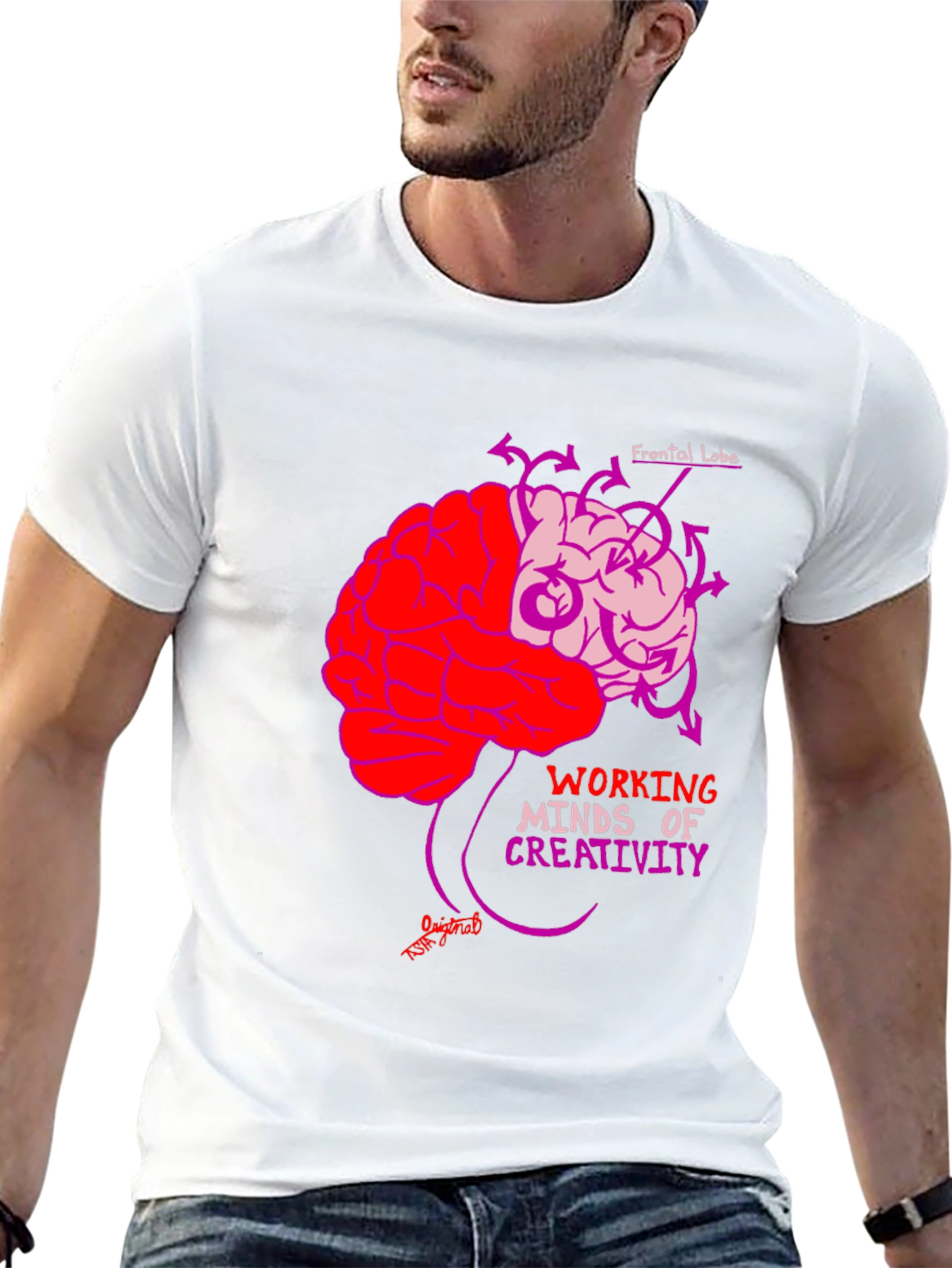 Brain Power T-Shirt: Working Minds Creativity Tee