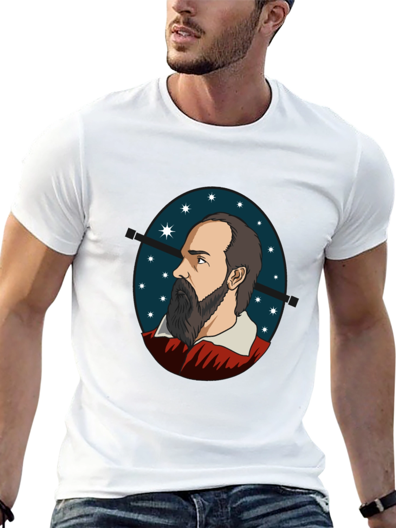 Philosopher Portrait Tee - Black