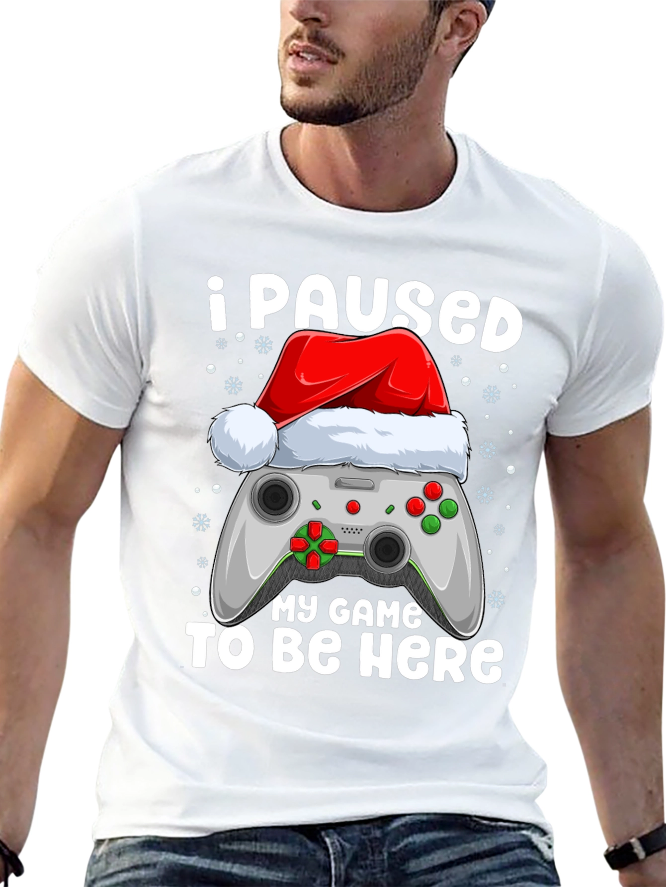 I Paused My Game Christmas T-Shirt