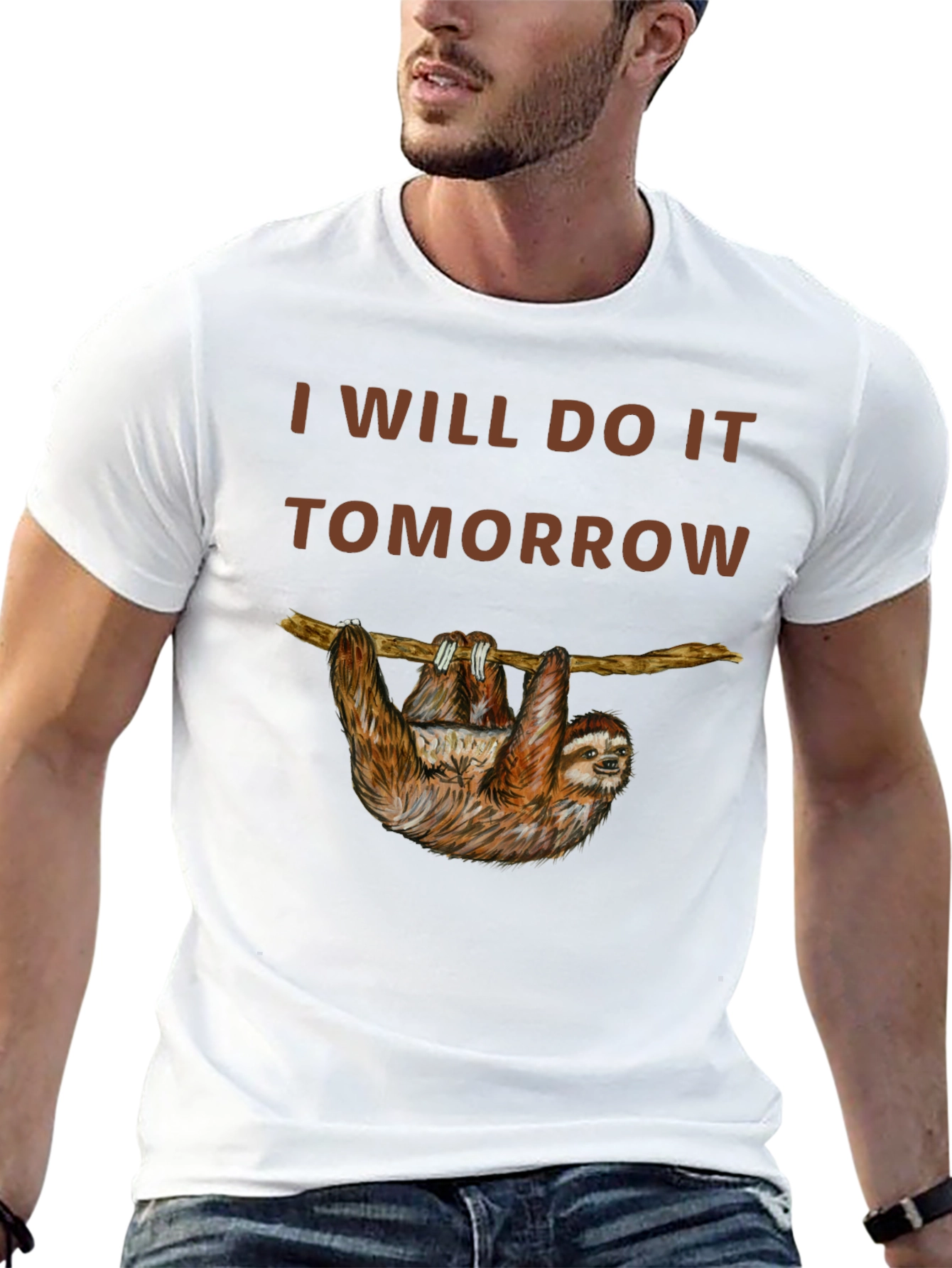 I Will Do It Tomorrow Sloth Graphic Tee