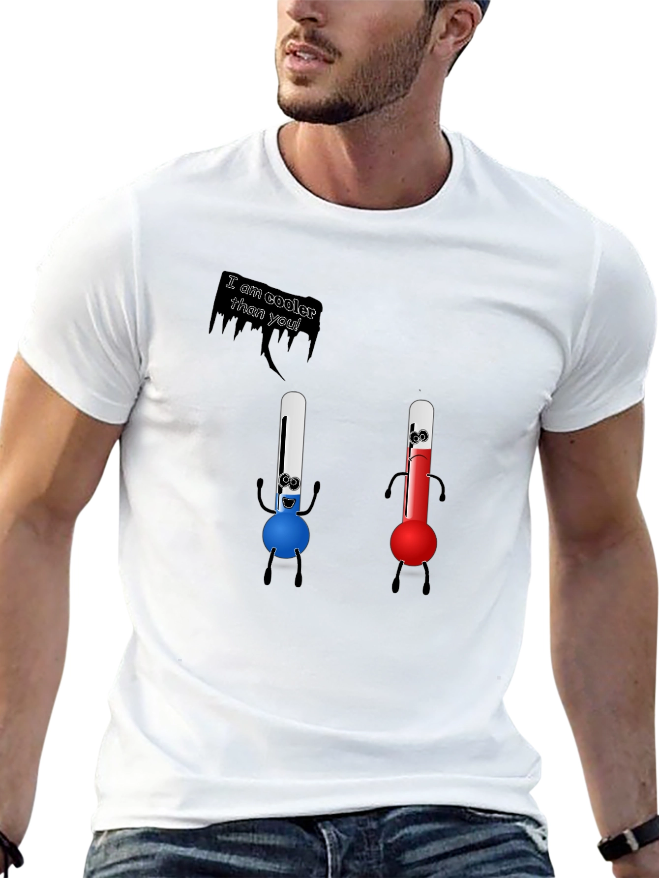 Cooler Than You T-Shirt - Funny Thermometer Tee