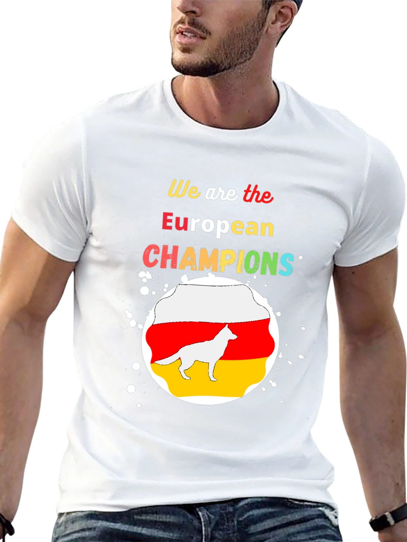 European Champions T-Shirt German Shepherd Graphic Tee
