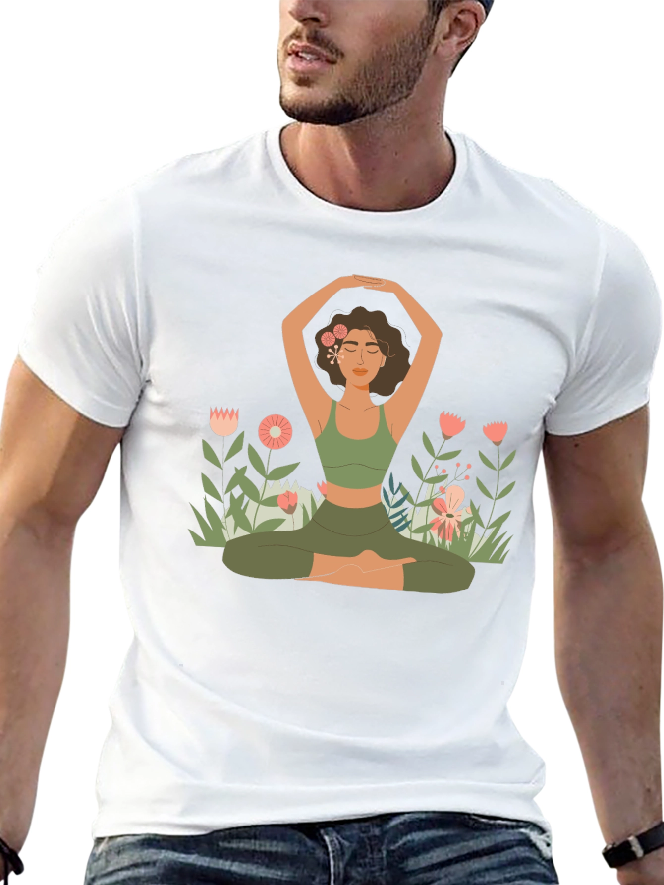 Yoga Girl Graphic Tee - Relaxed Fit