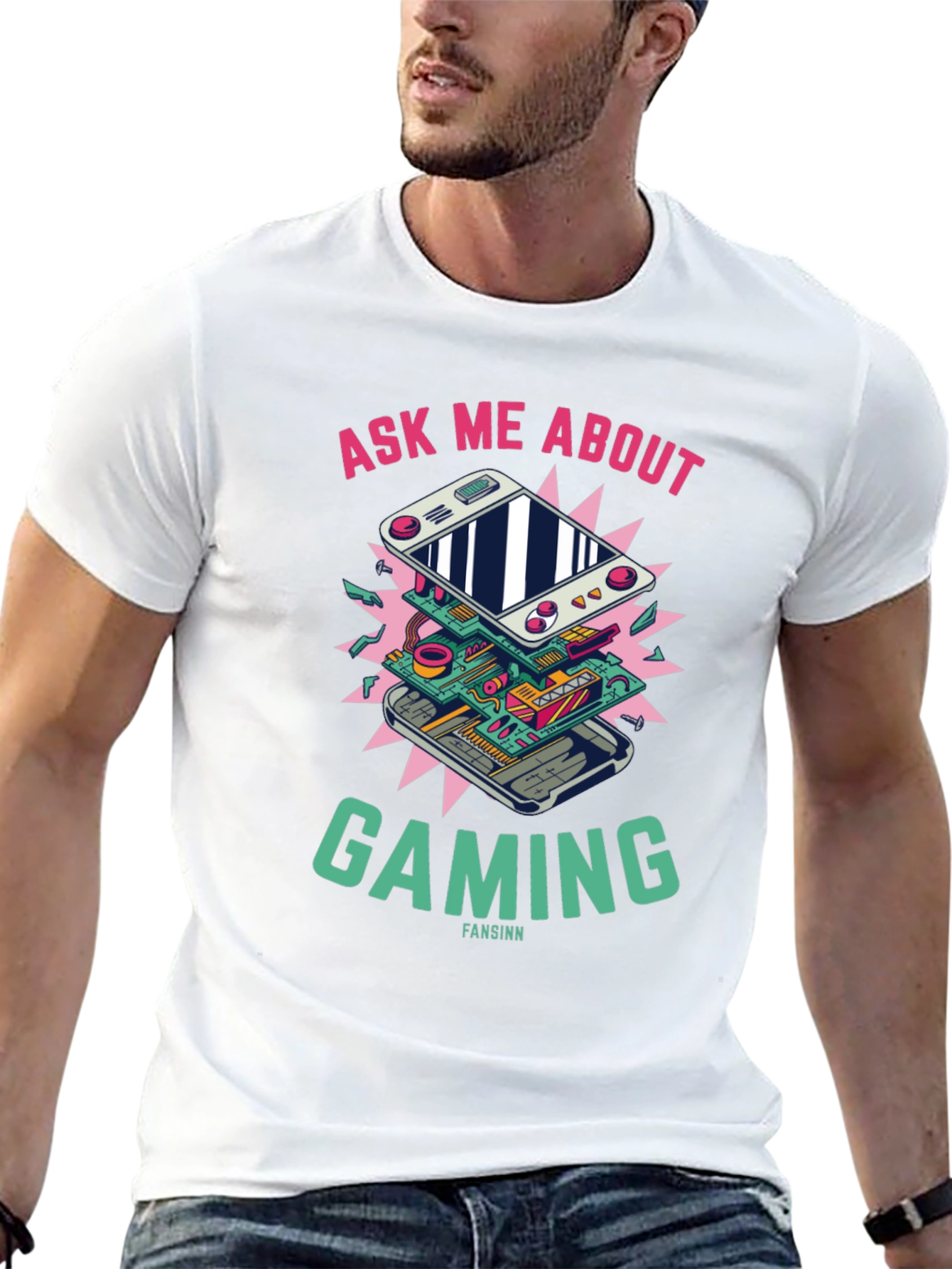 Gaming Console T-Shirt - Ask Me About Gaming