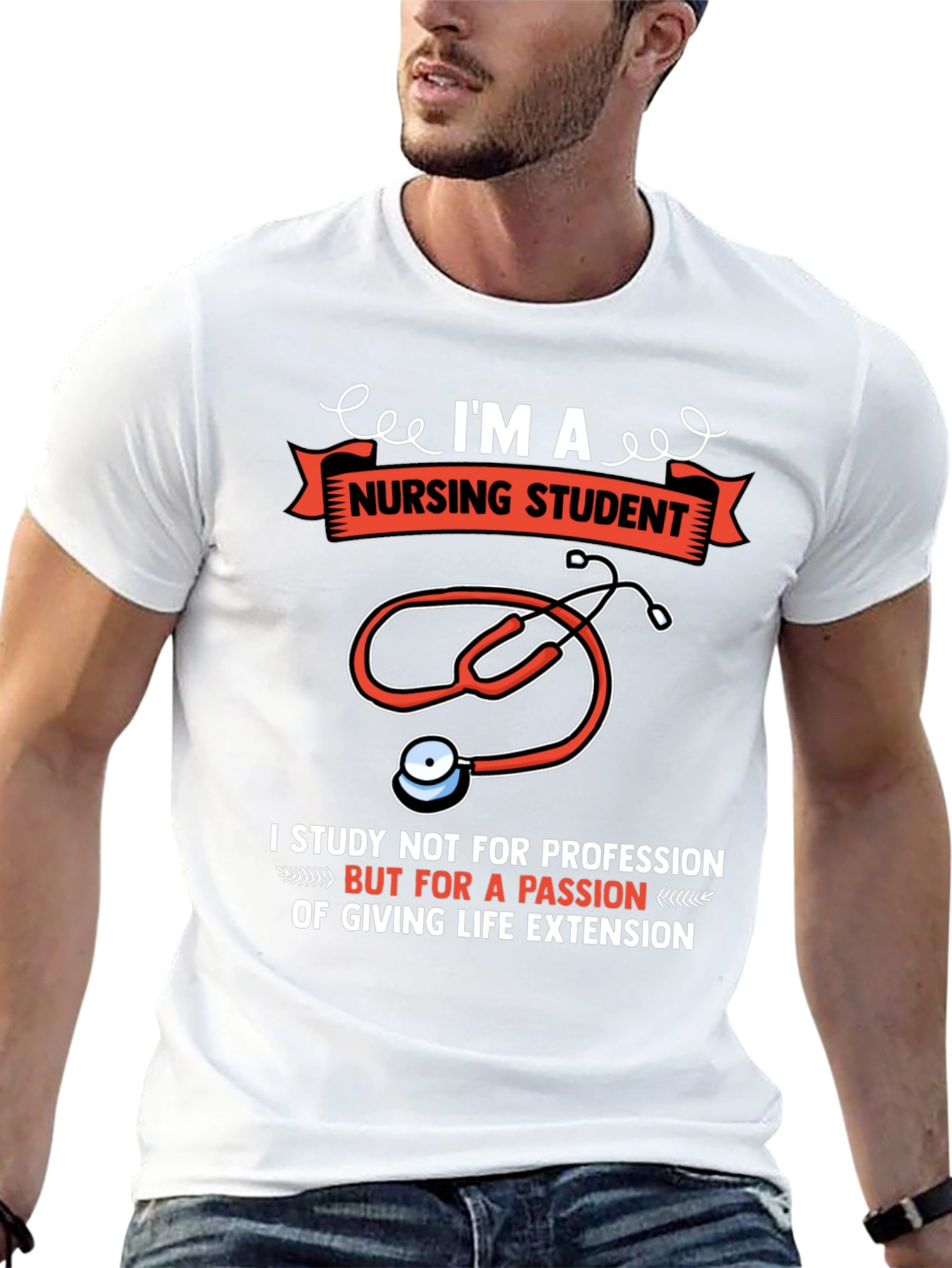 Nursing Student T-Shirt - Passion for Life Extension