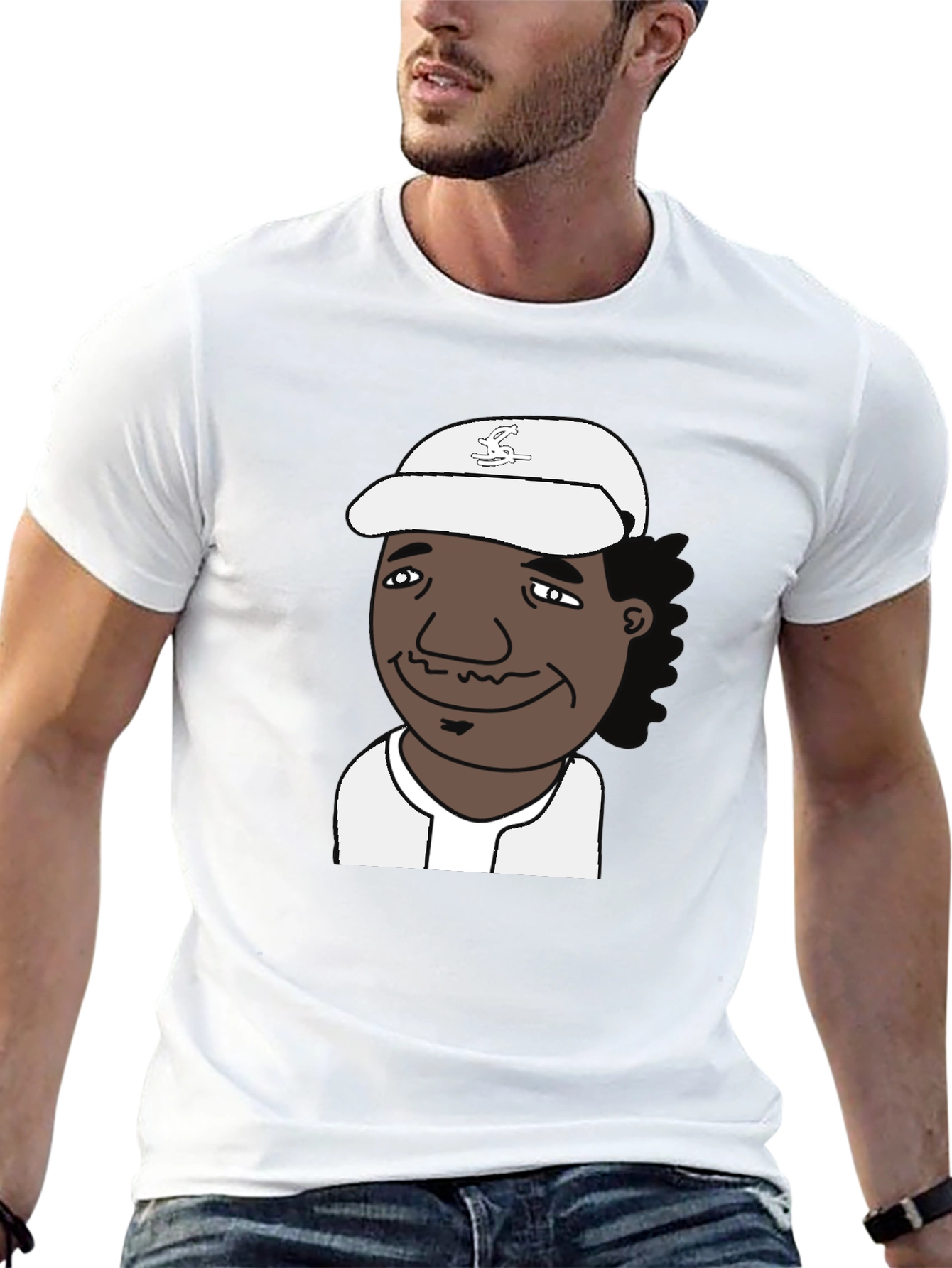 Cartoon Character Black T-Shirt