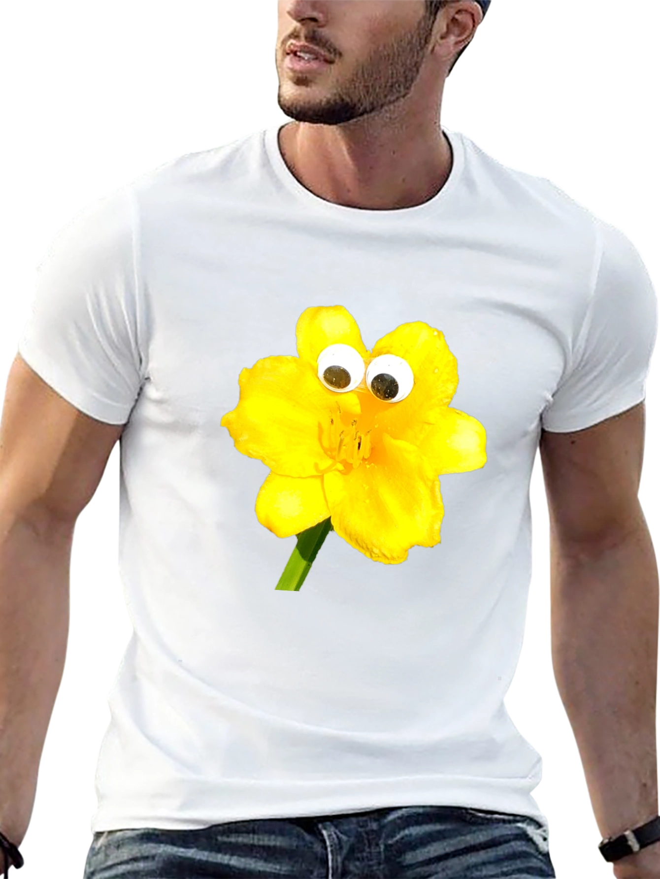 Whimsical Yellow Flower T-Shirt