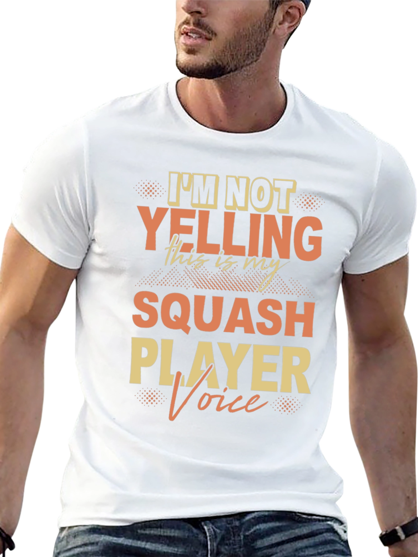 Squash Player Voice Graphic T-Shirt