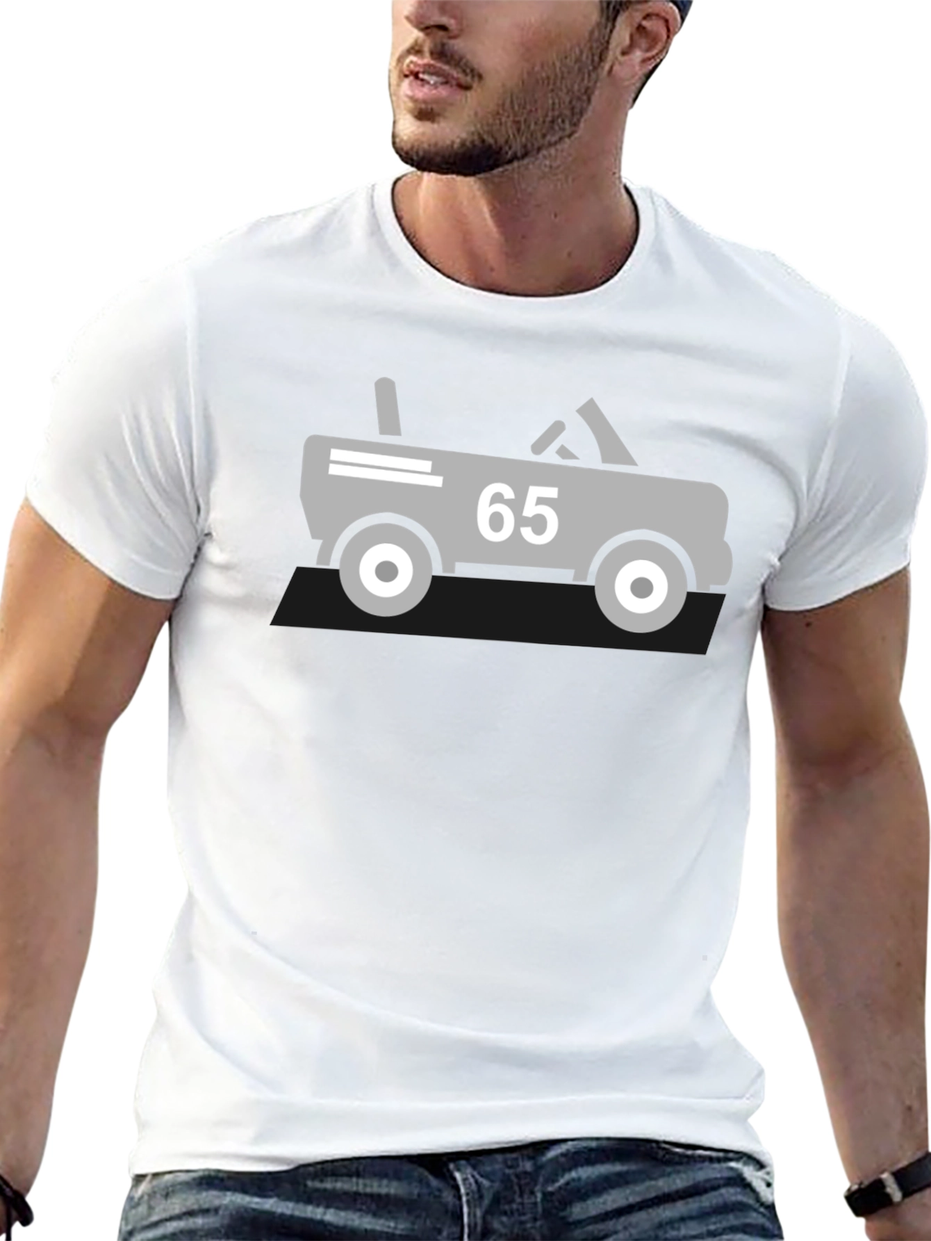 Cool Car Graphic Tee - Mens Black T-Shirt