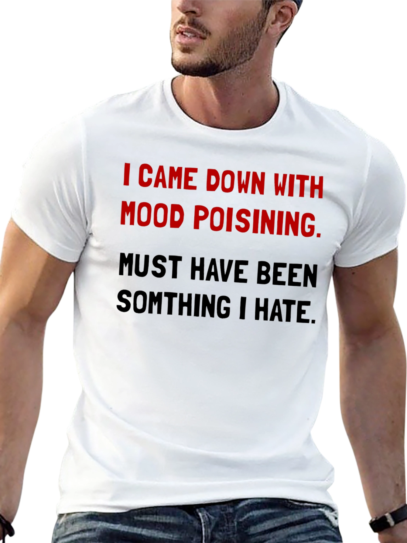 Mood Poisoning Graphic Tee - Black Cotton T-Shirt