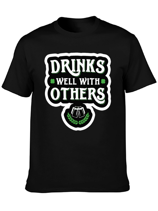 Drinks Well With Others St. Patricks Day Graphic Tee