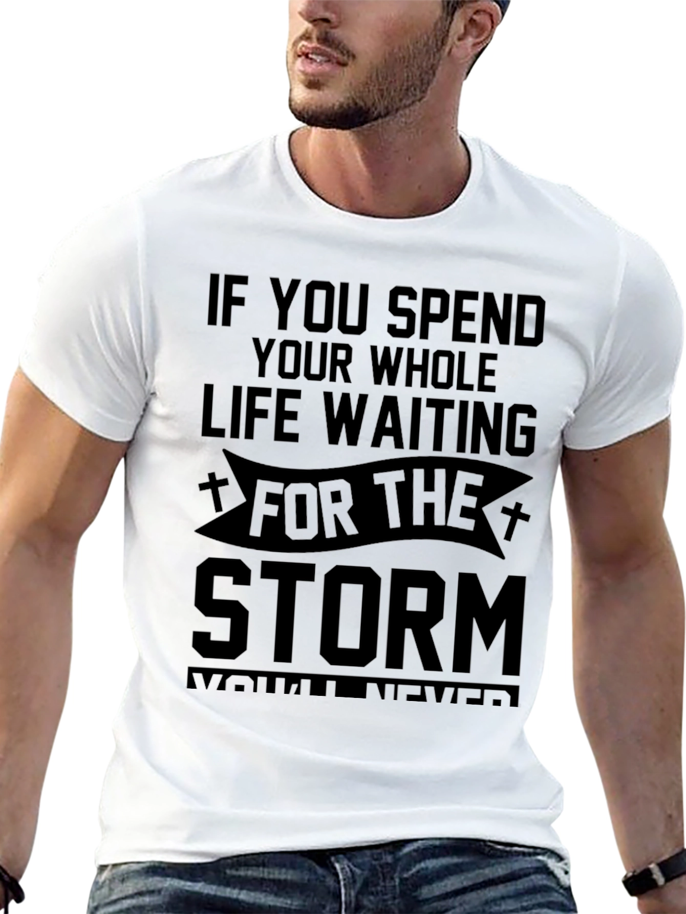 Storm Quote Black T-Shirt