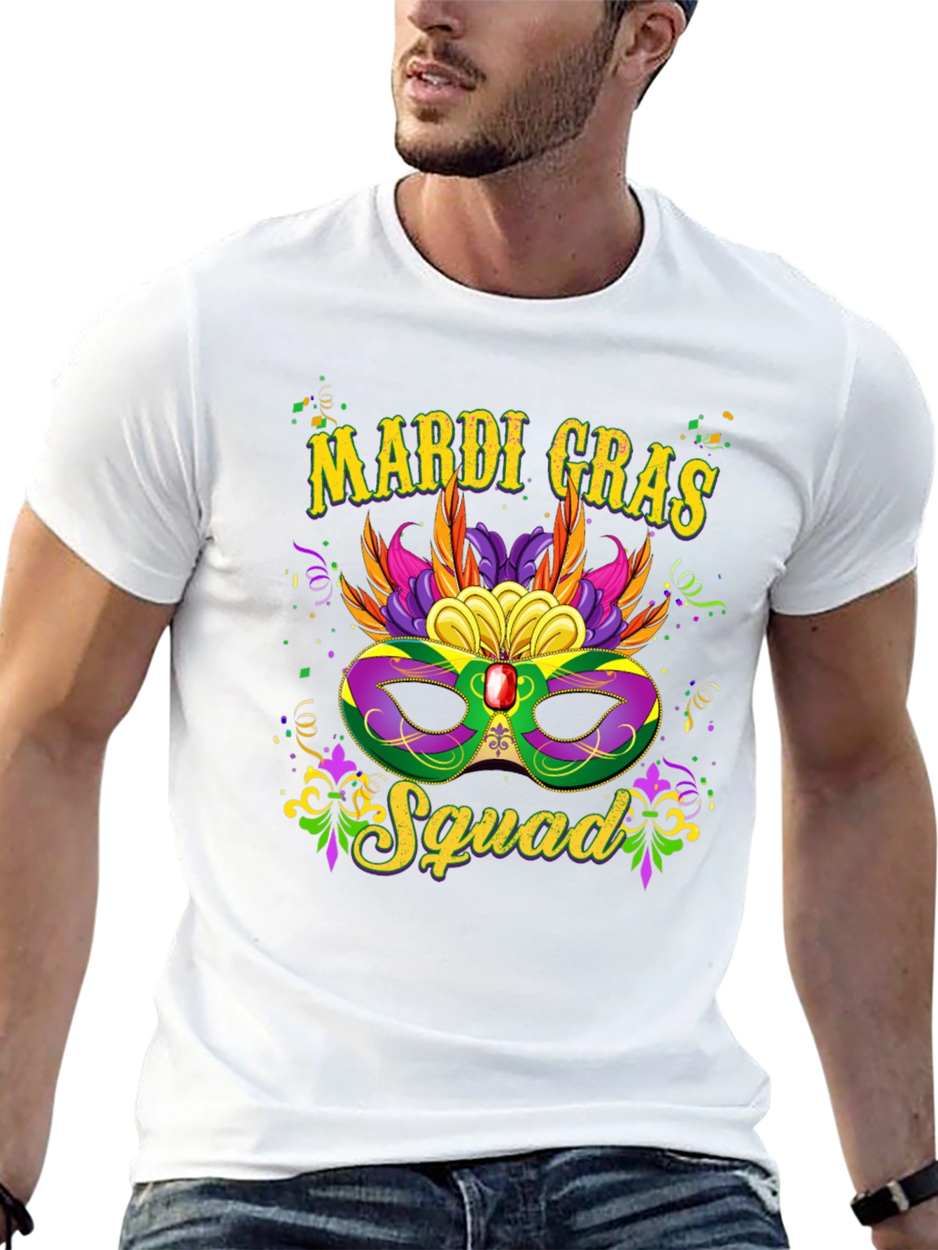 Mardi Gras Squad Graphic Tee - Unisex
