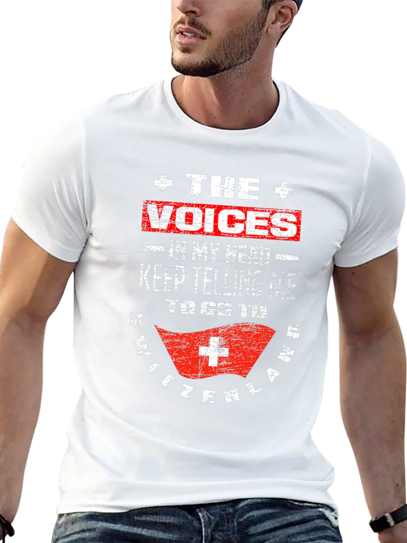 Switzerland Voices Funny Graphic T-Shirt