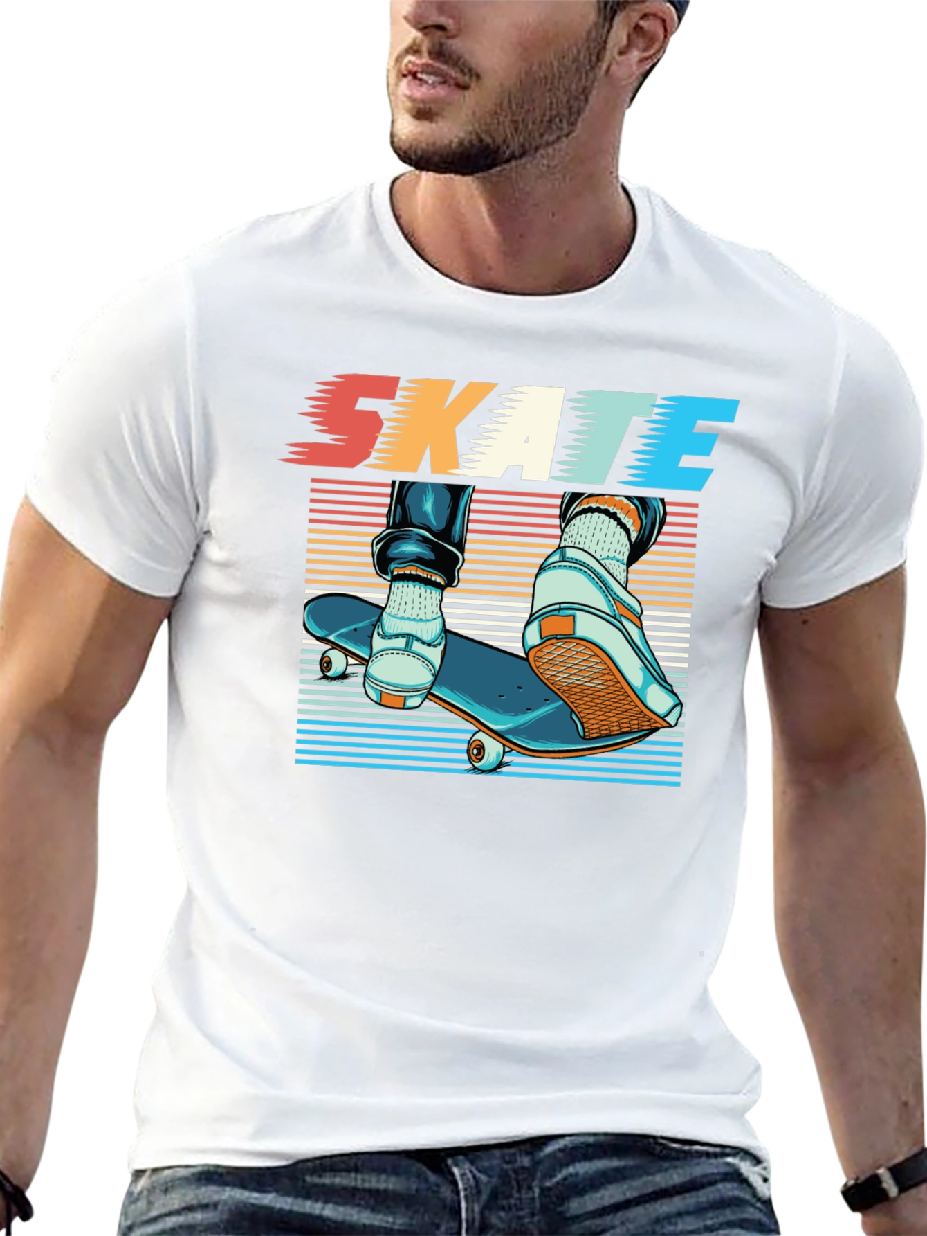 Skateboarding Graphic Tee - Cool Skater Style