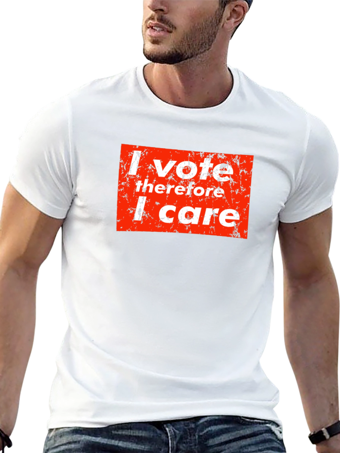 I Vote Therefore I Care Graphic Tee