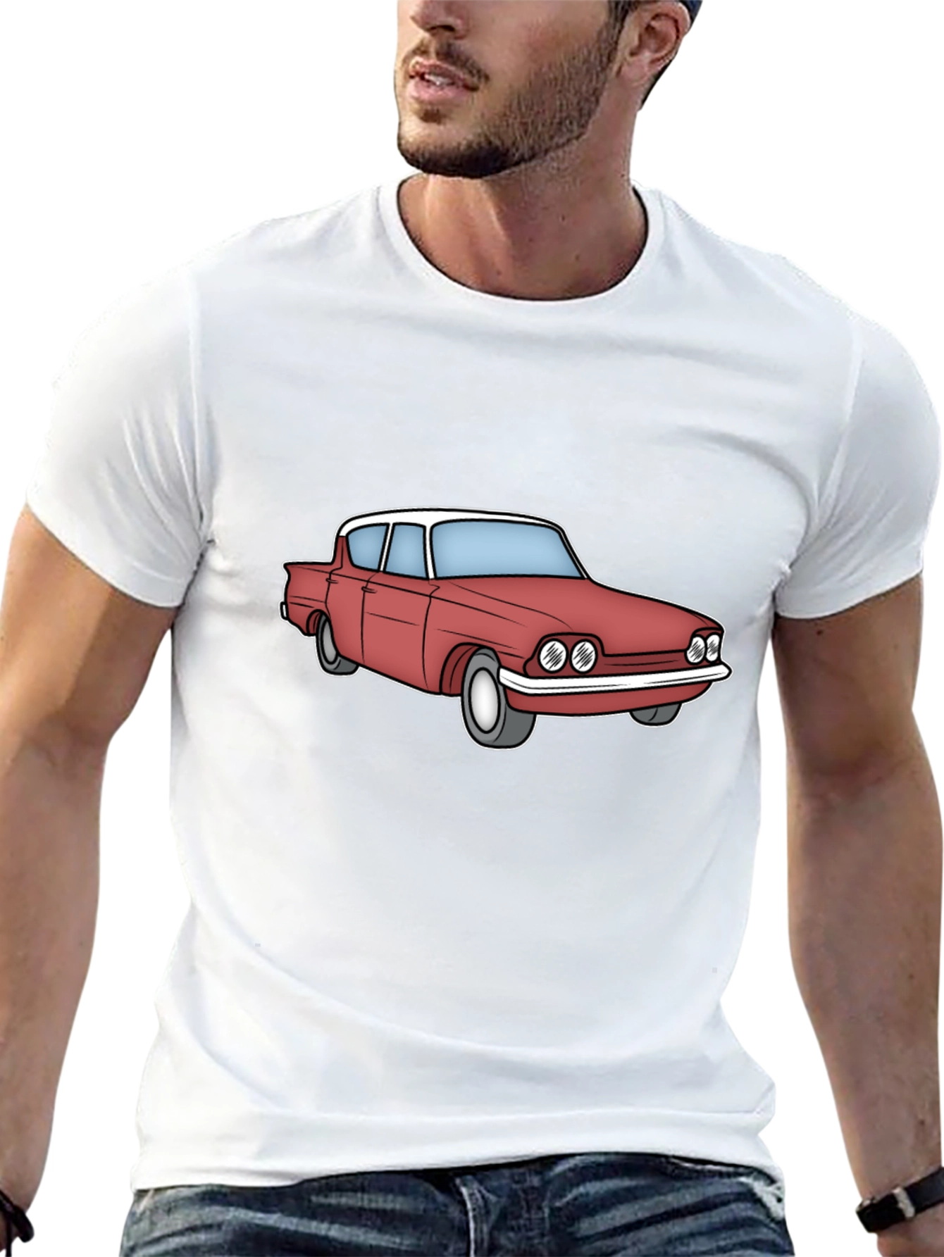 Classic Car Graphic Tee - Black