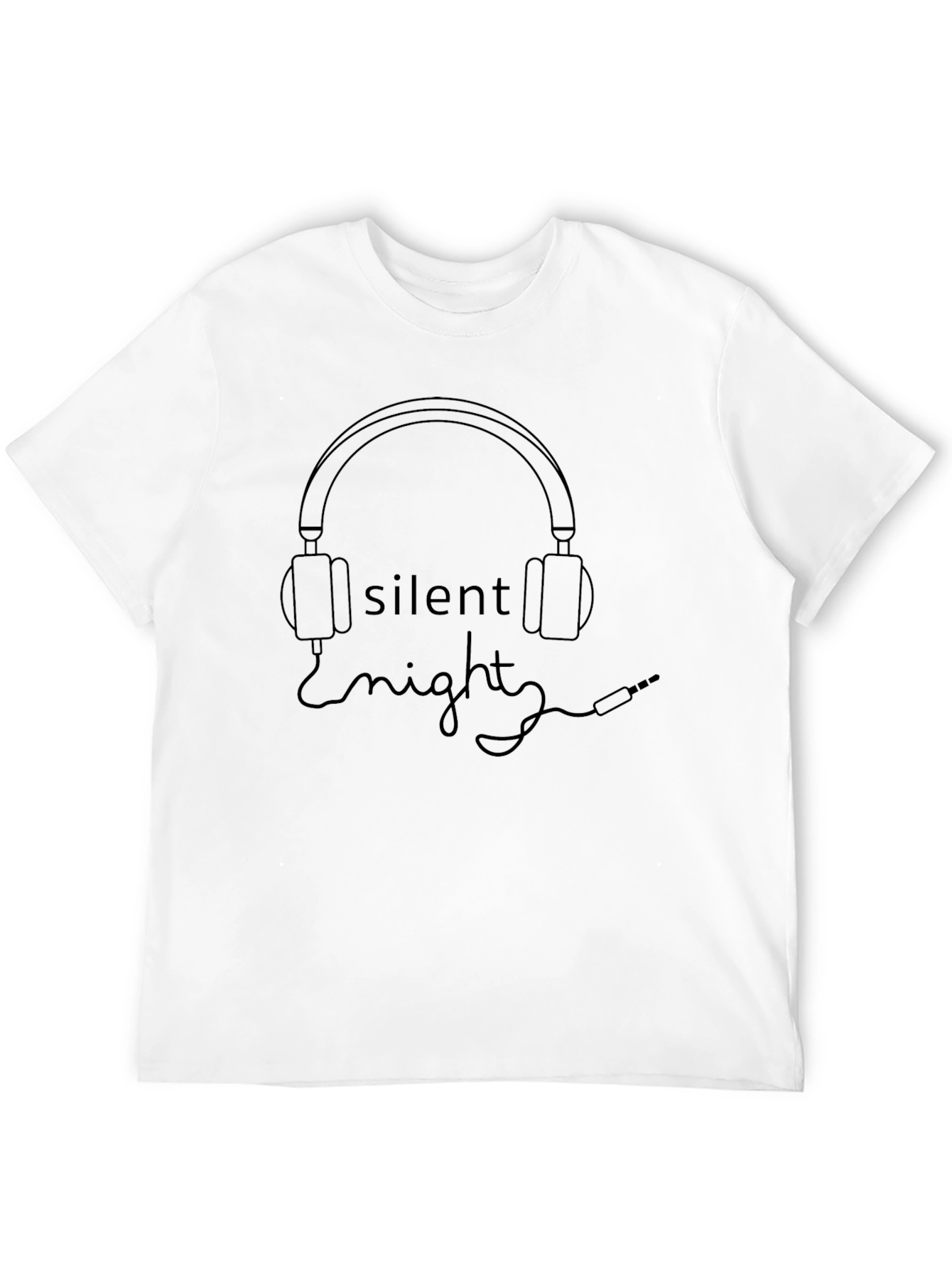 Silent Night Headphones Graphic Tee