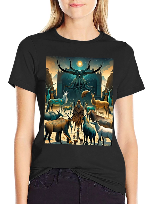 Mystic Deer Gathering Graphic Tee