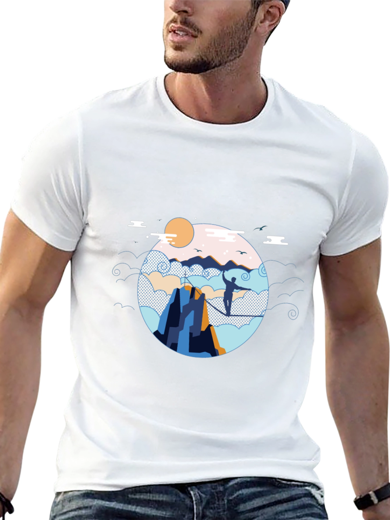 Mountain Walker Black T-Shirt Adventure Graphic Tee