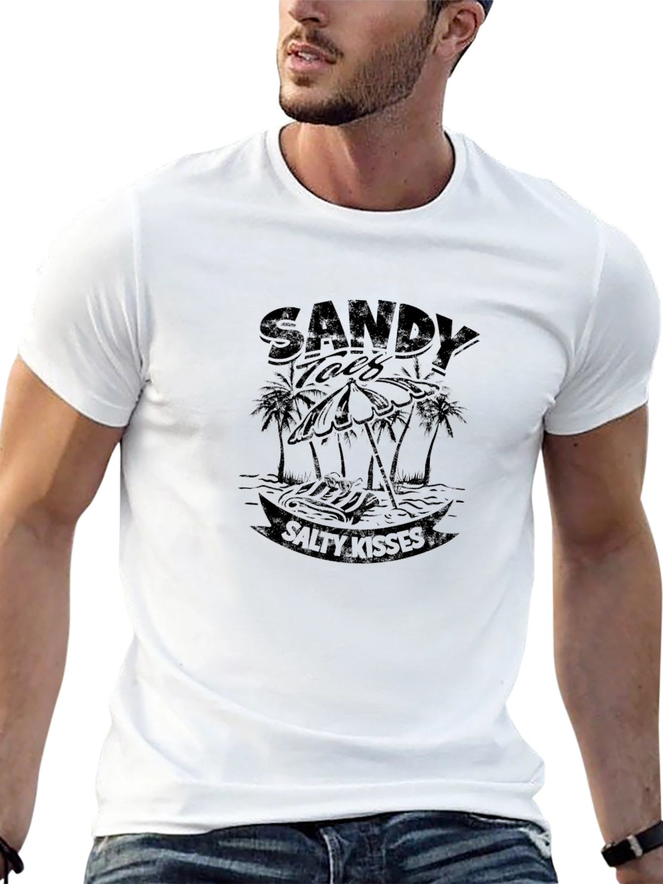 Sandy Tales Salty Kisses Black T-Shirt