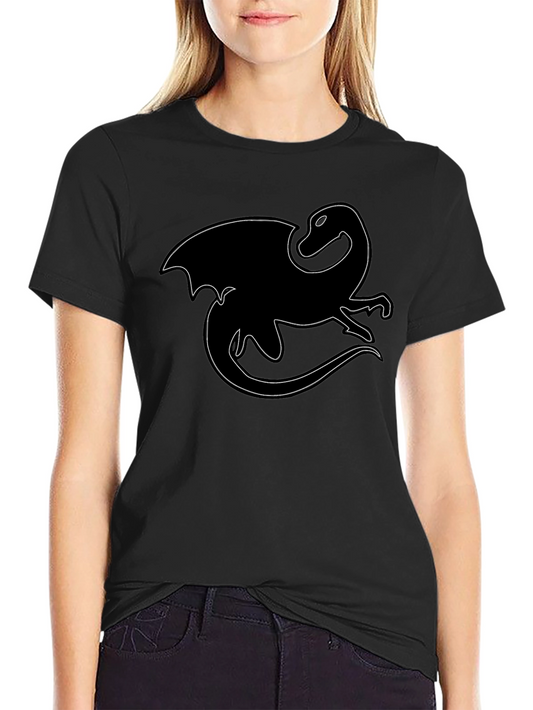 Dragon Outline Black T-Shirt