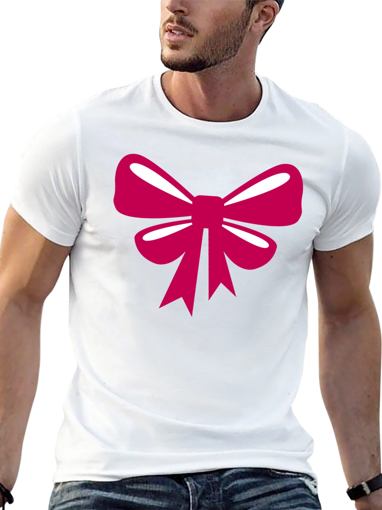 Bow Graphic T-Shirt - Stylish Casual Tee