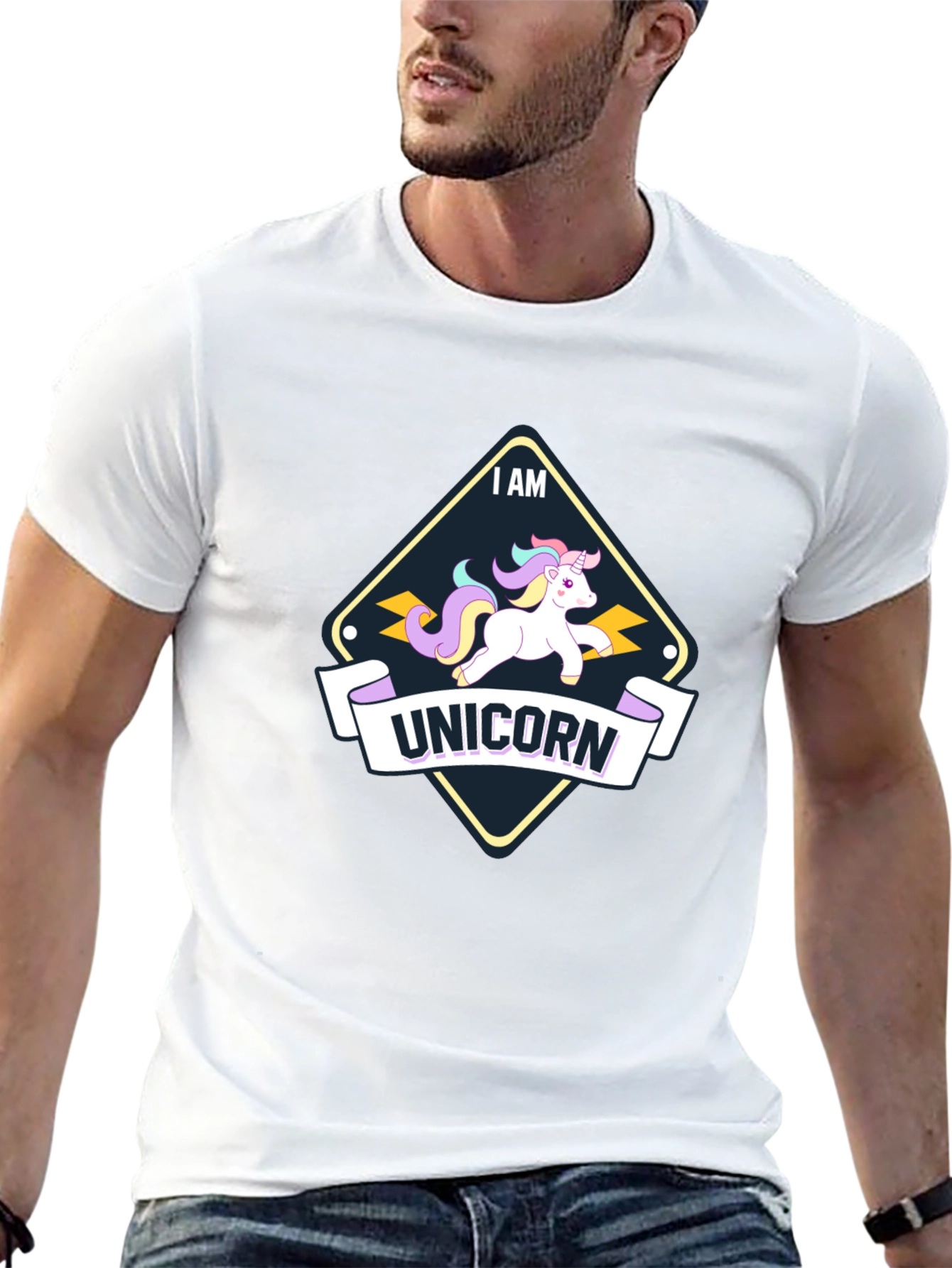I Am Unicorn Black T-Shirt