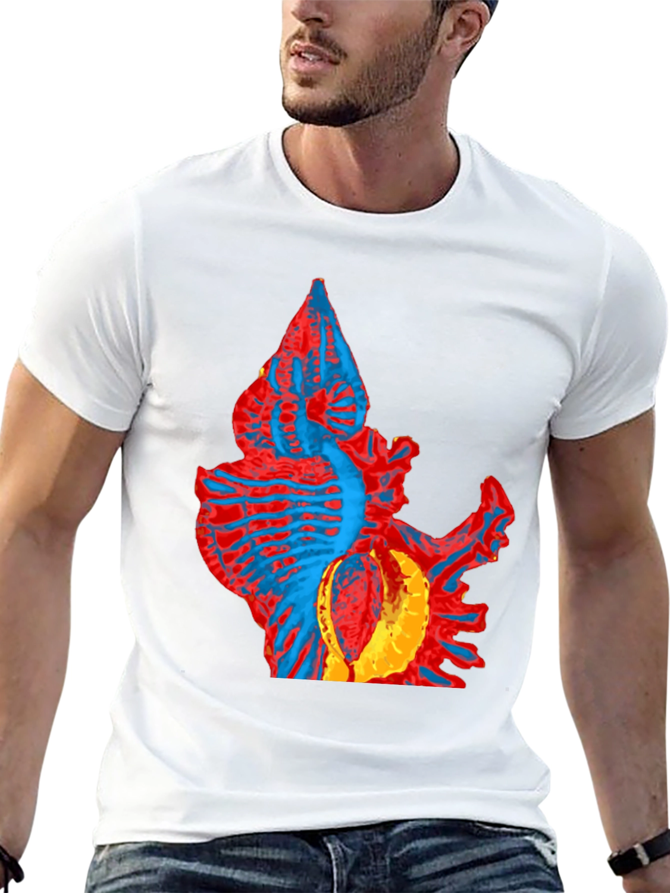Abstract Creature Graphic Tee - Unique Design