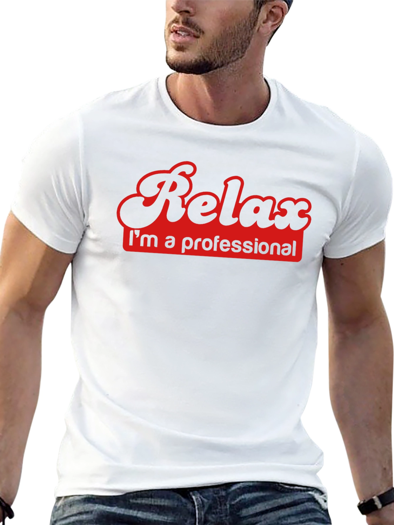 Relax Im a Professional - Black T-Shirt
