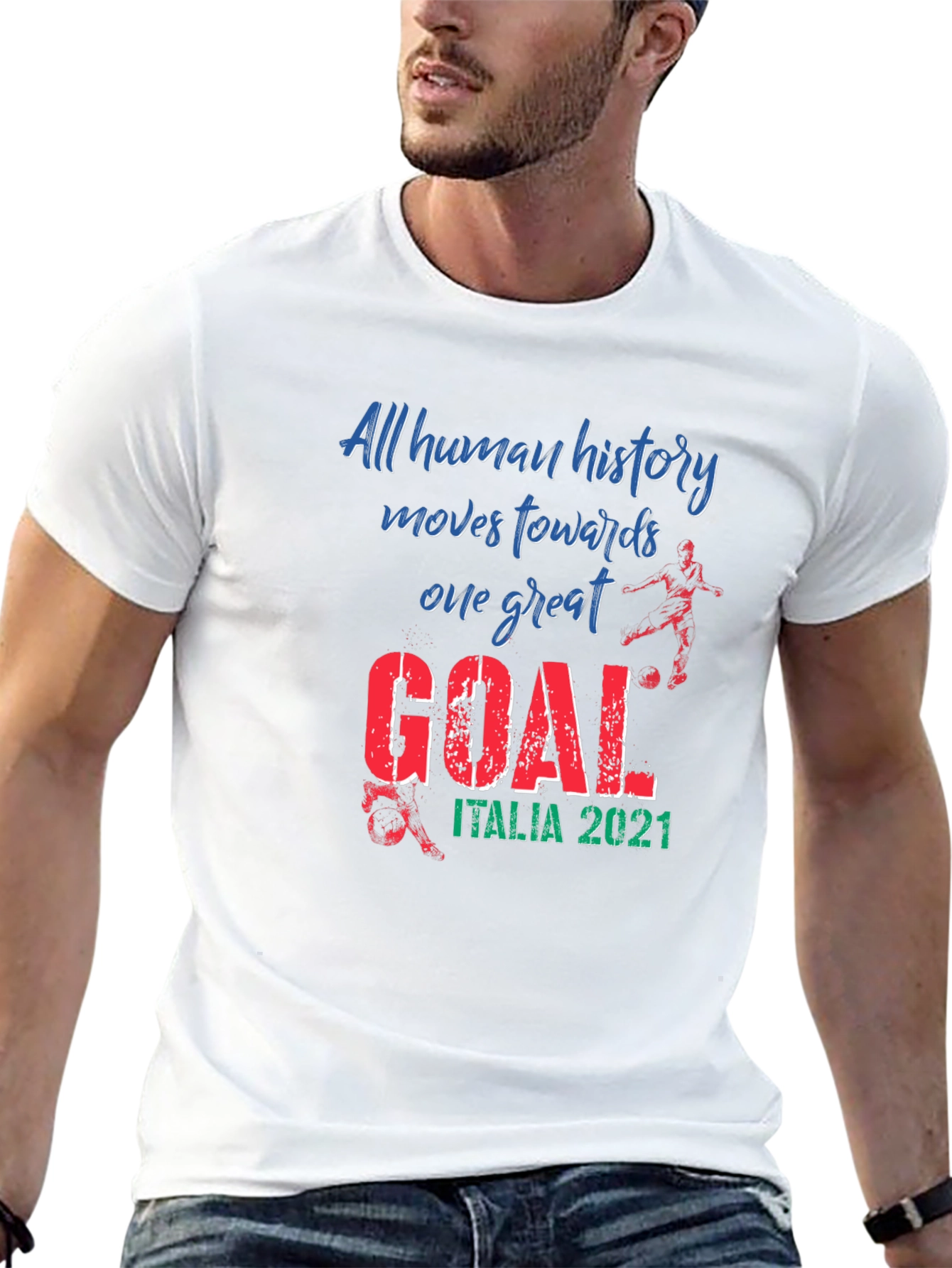 Italy 2021 Soccer Goal T-Shirt