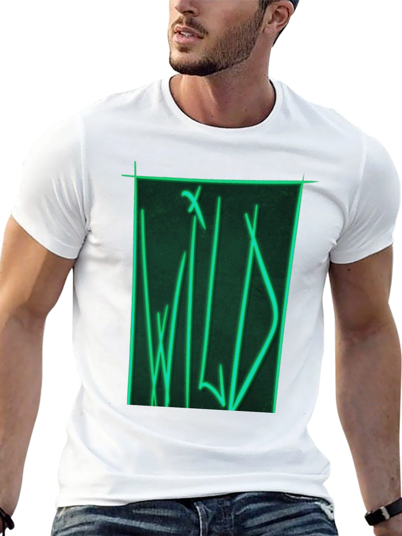 Wild Neon Graphic T-Shirt - Black
