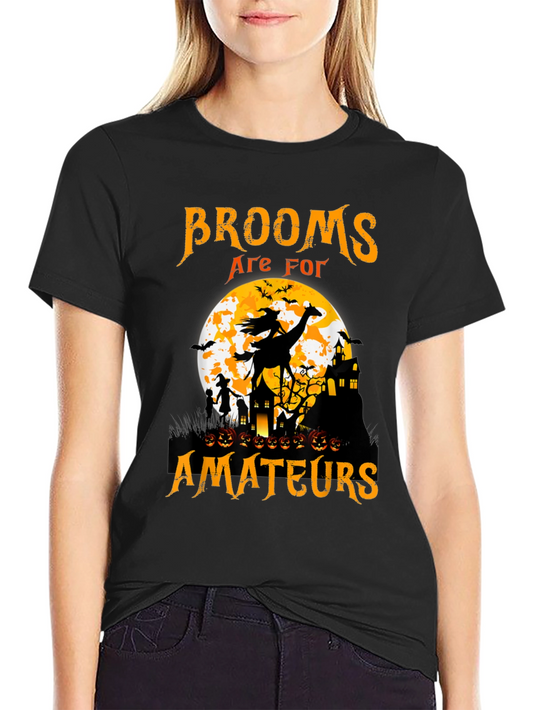 Halloween Giraffe Witch T-Shirt