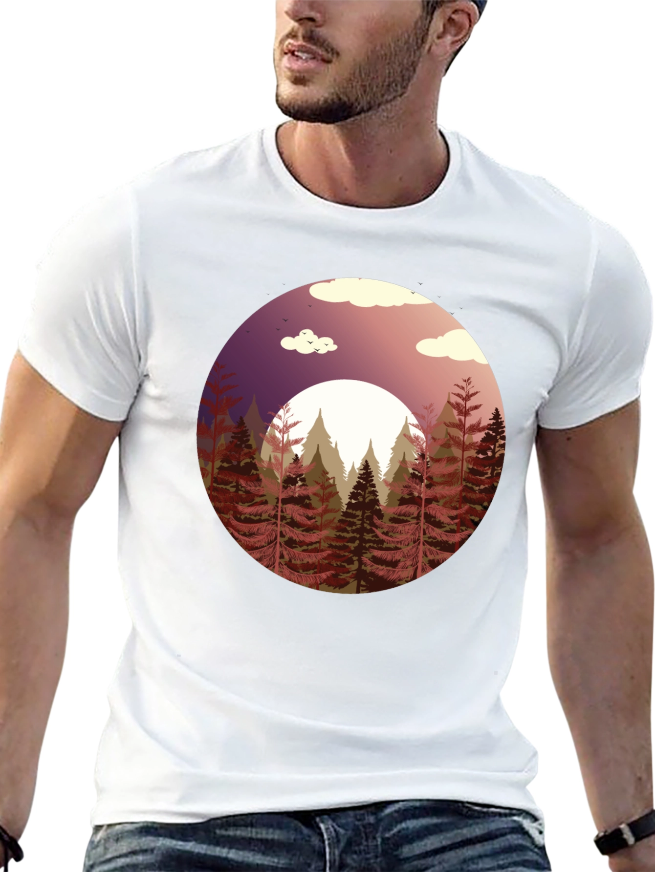 Natures Embrace Graphic Tee - Black