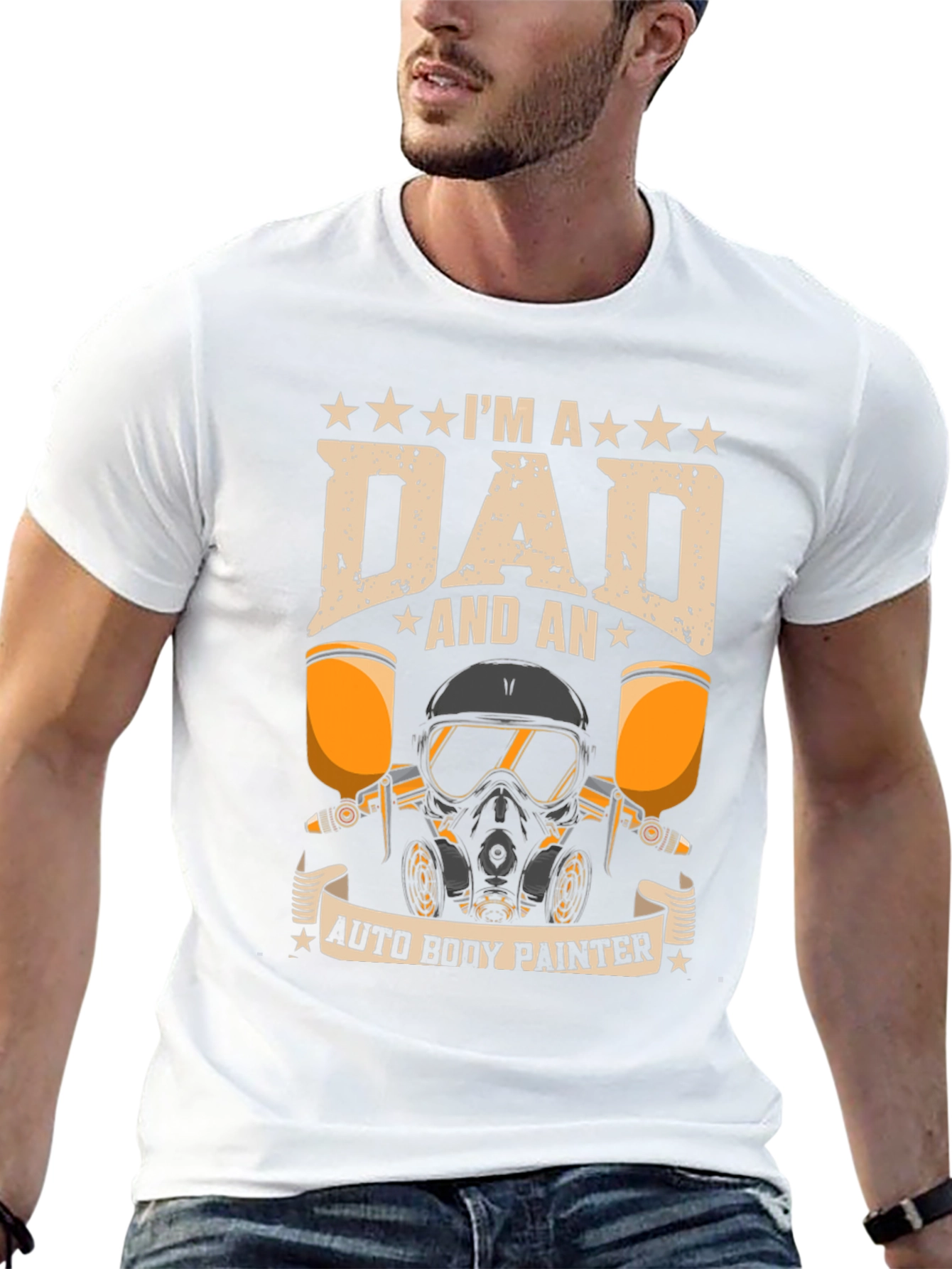 Dad Auto Body Painter Graphic Tee