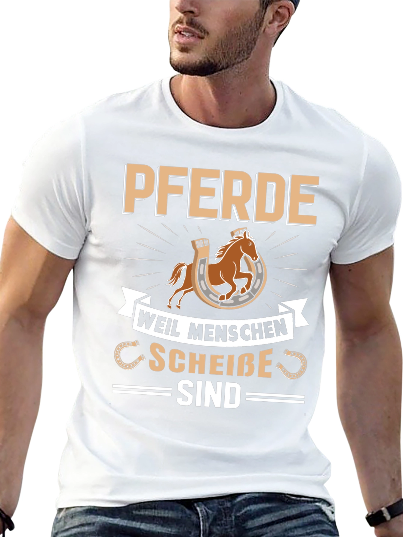 Pferde T-Shirt - Horses Funny German Saying