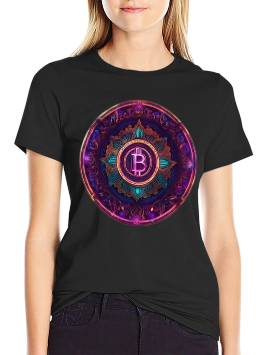 Bitcoin Mandala Graphic Tee - Crypto Currency Style