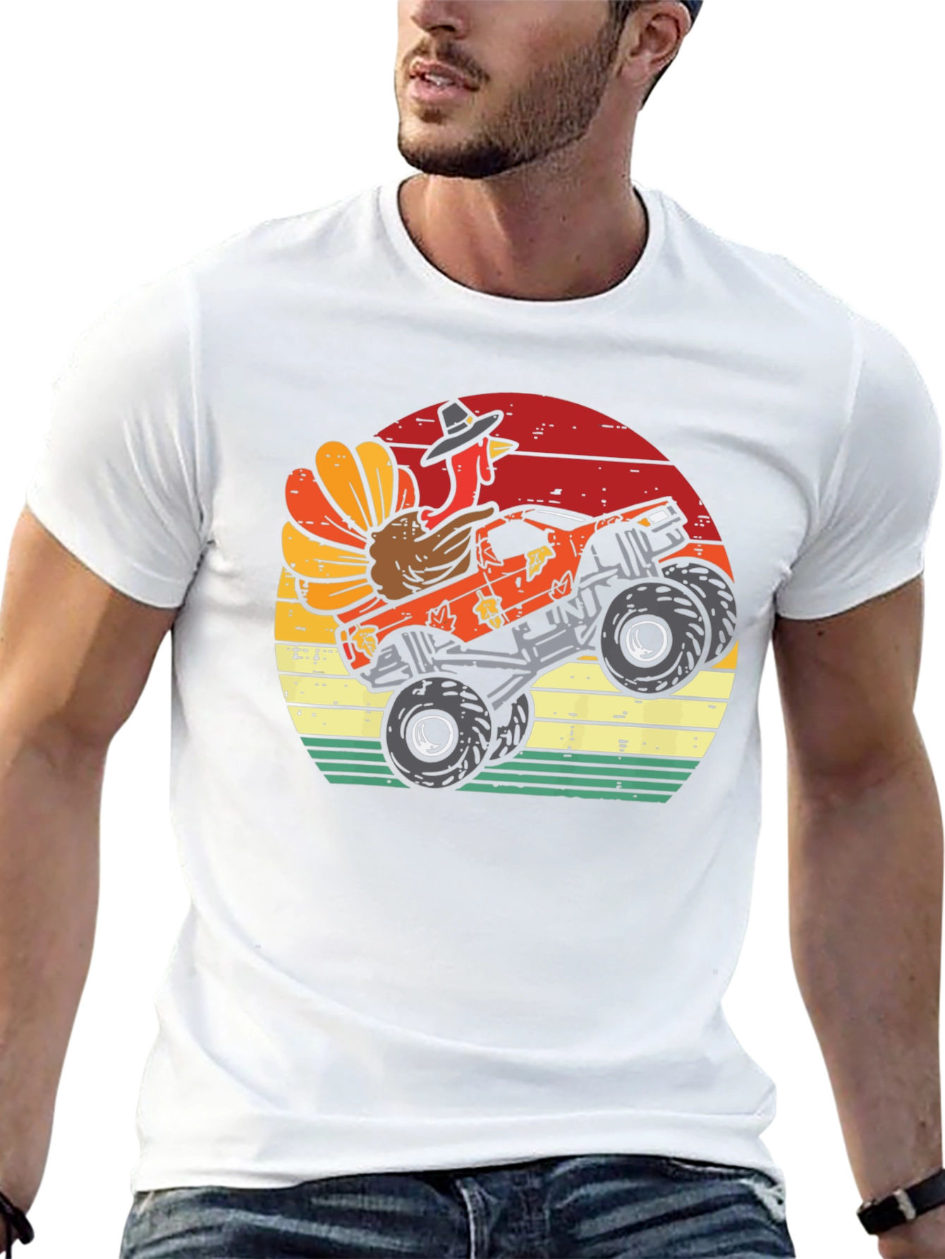 Turkey Monster Truck Thanksgiving T-Shirt