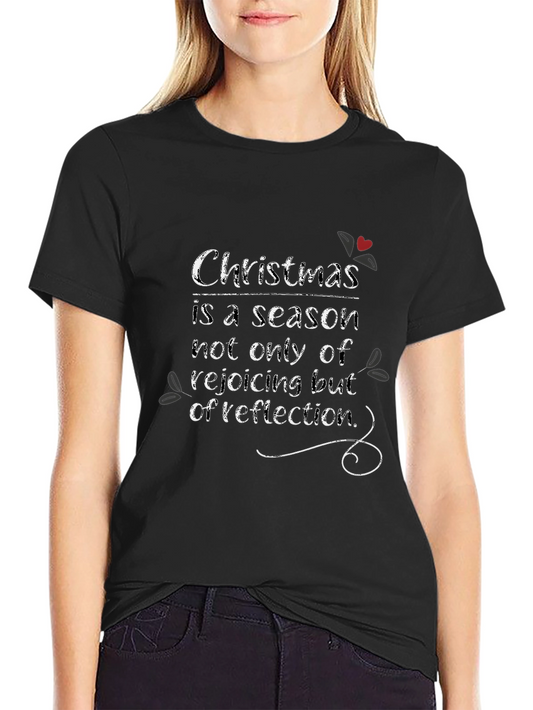 Christmas Reflection Graphic Tee - Holiday Season Shirt