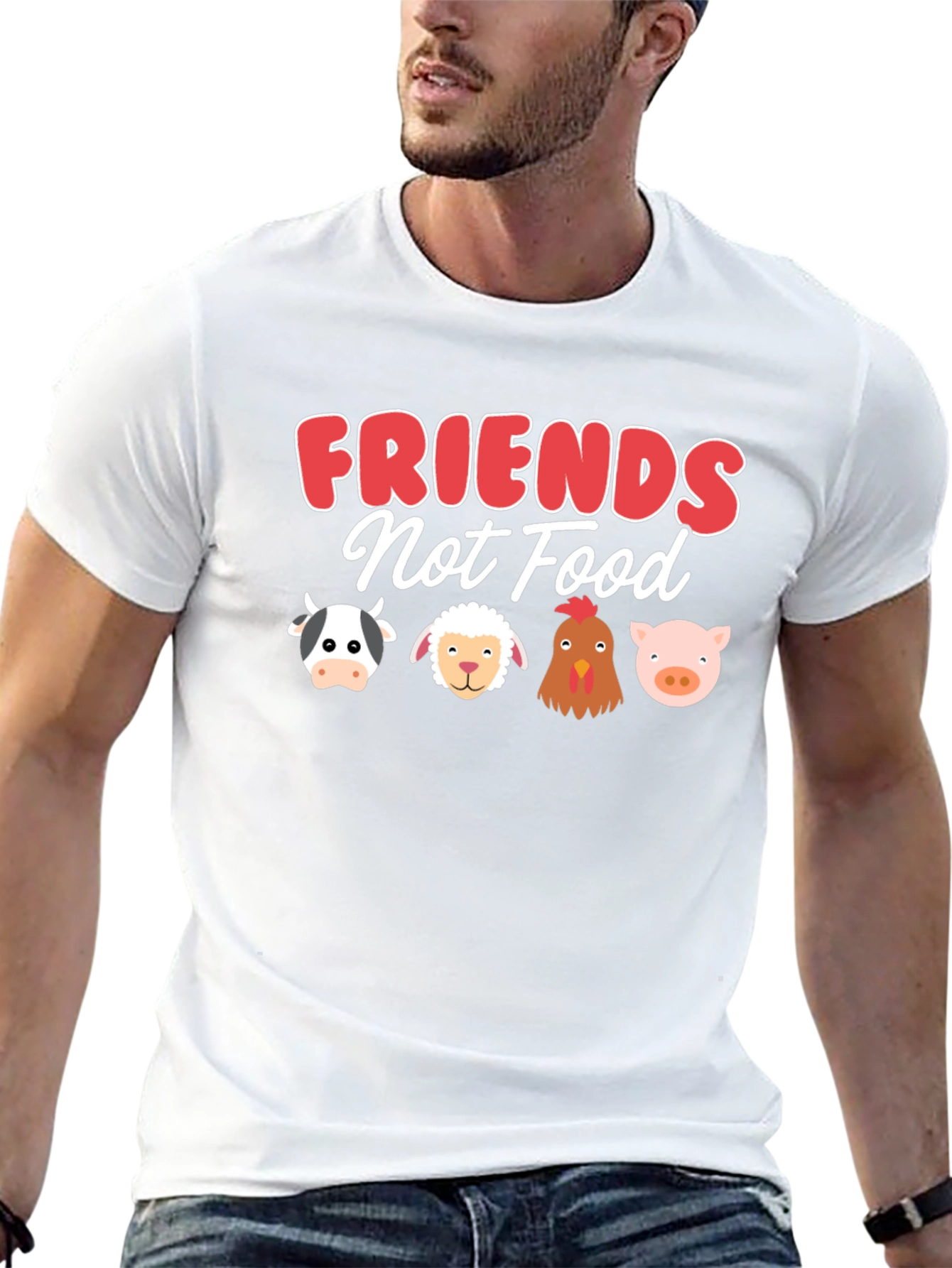 Vegan Friends Not Food T-Shirt