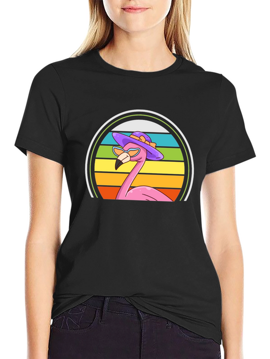 Flamingo Sunset Graphic Tee