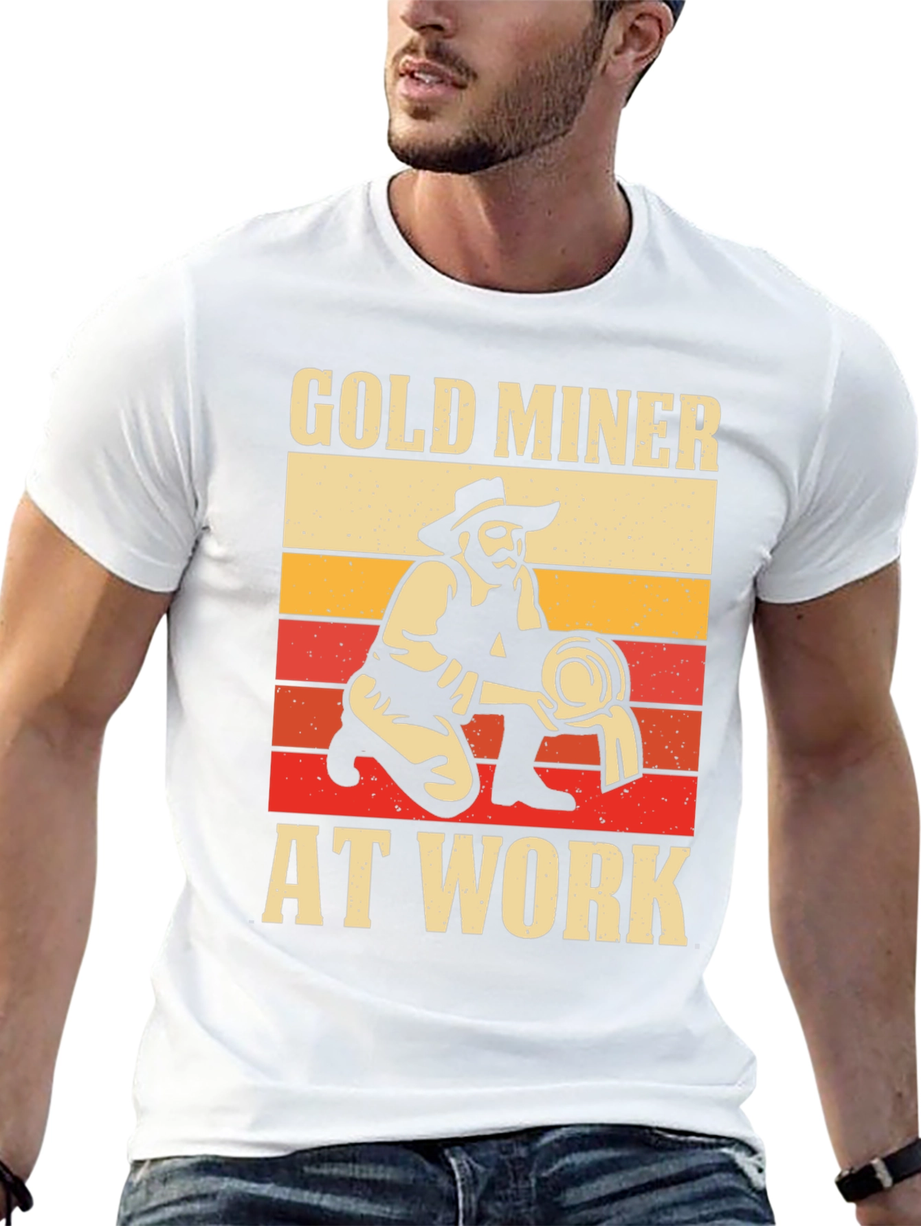 Gold Miner at Work Graphic Tee