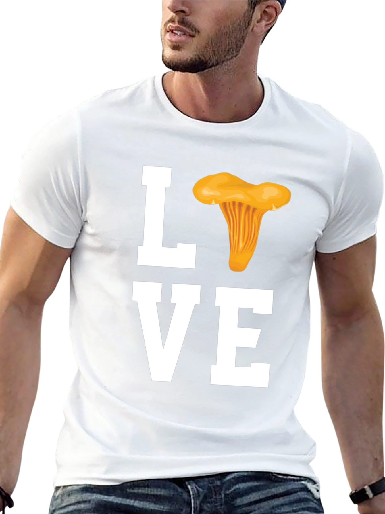 Mushroom Lover T-Shirt - Chanterelle Design